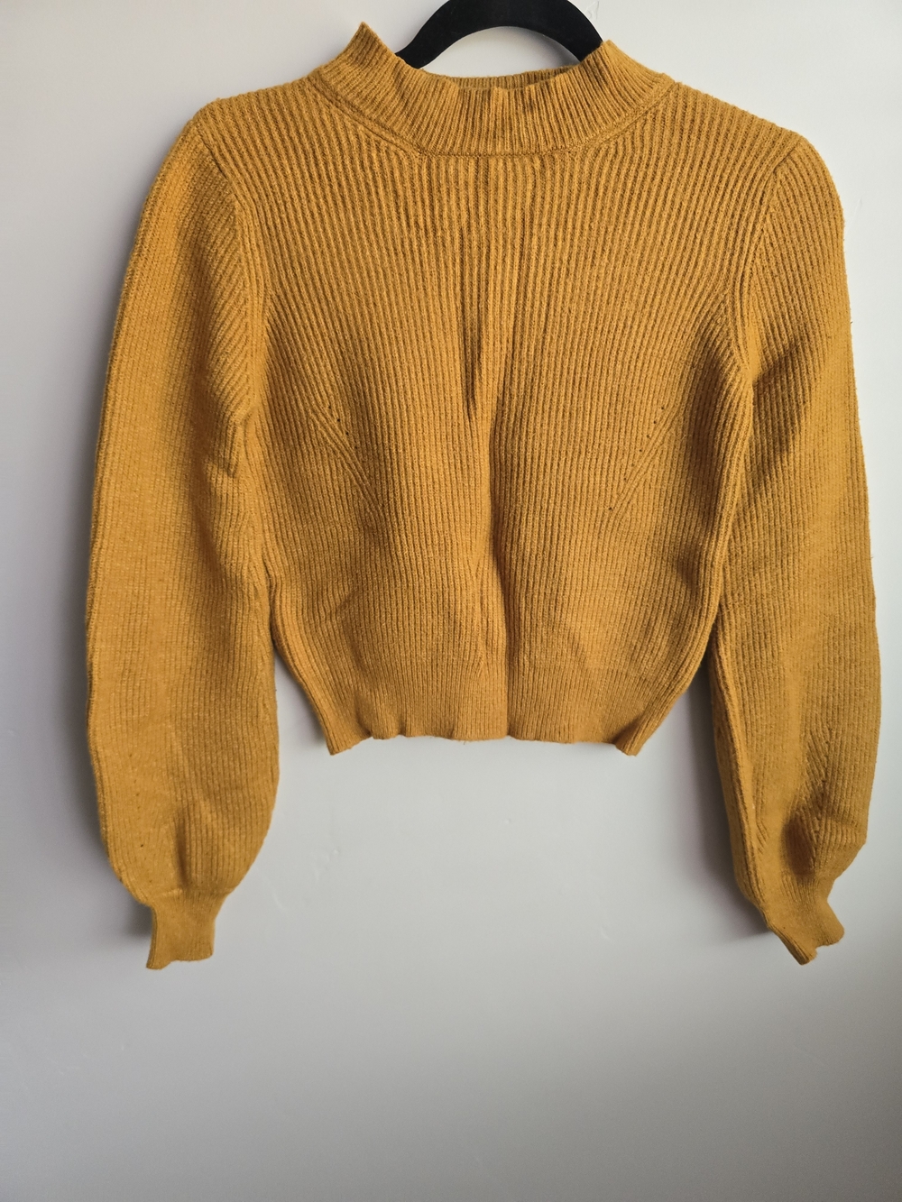 Forever 21 Golden Mustard Ribbed Turtleneck Sweater